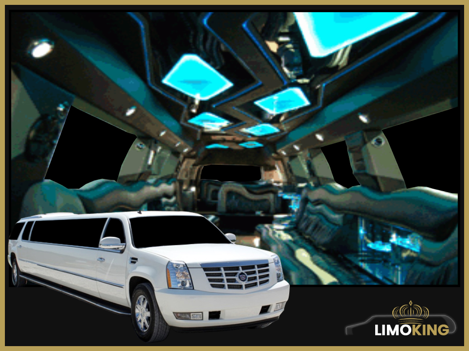 Cadillac Escalade White Limo Rental in Long Island, NYC