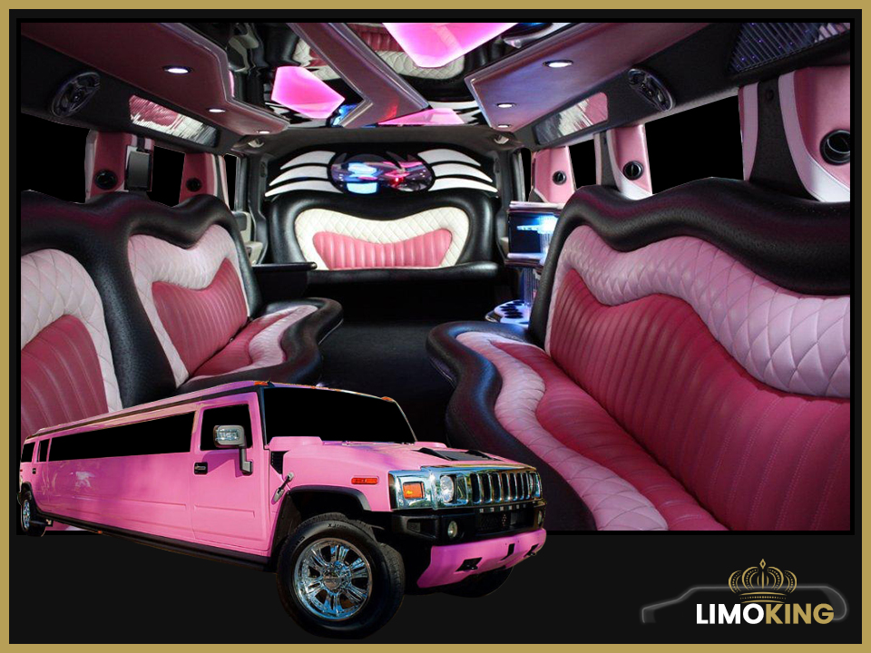 Hummer H2 Pink Limo Rental in Long Island, NYC
