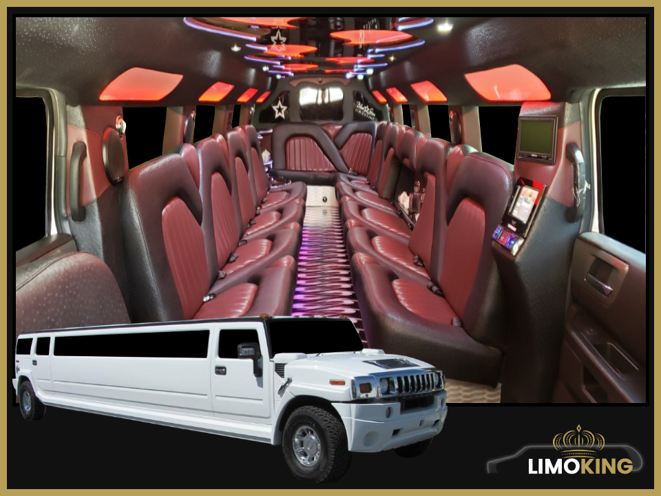 Hummer H2White Limo Rental in Long Island, NYC