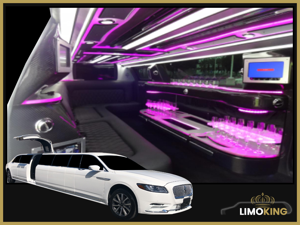 Lincoln Continental White Limo Rental in Long Island, NYC