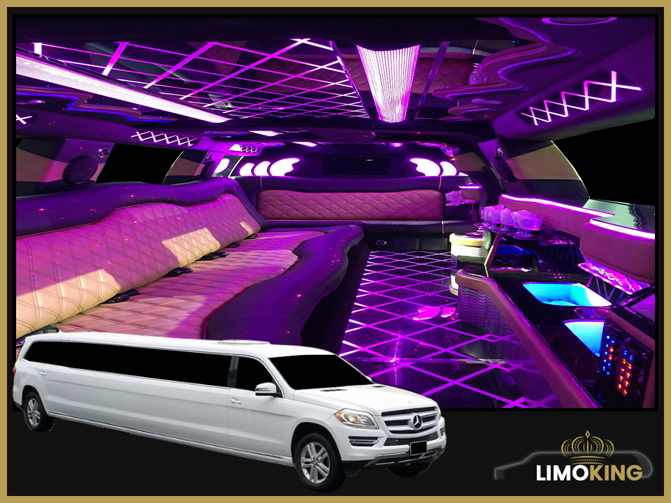 Mercedes GL Class White Limo Rental in Long Island, NYC